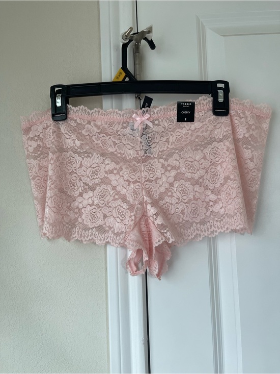 torrid Other - torrid Light Pink Lace Cheeky panties with open gusset